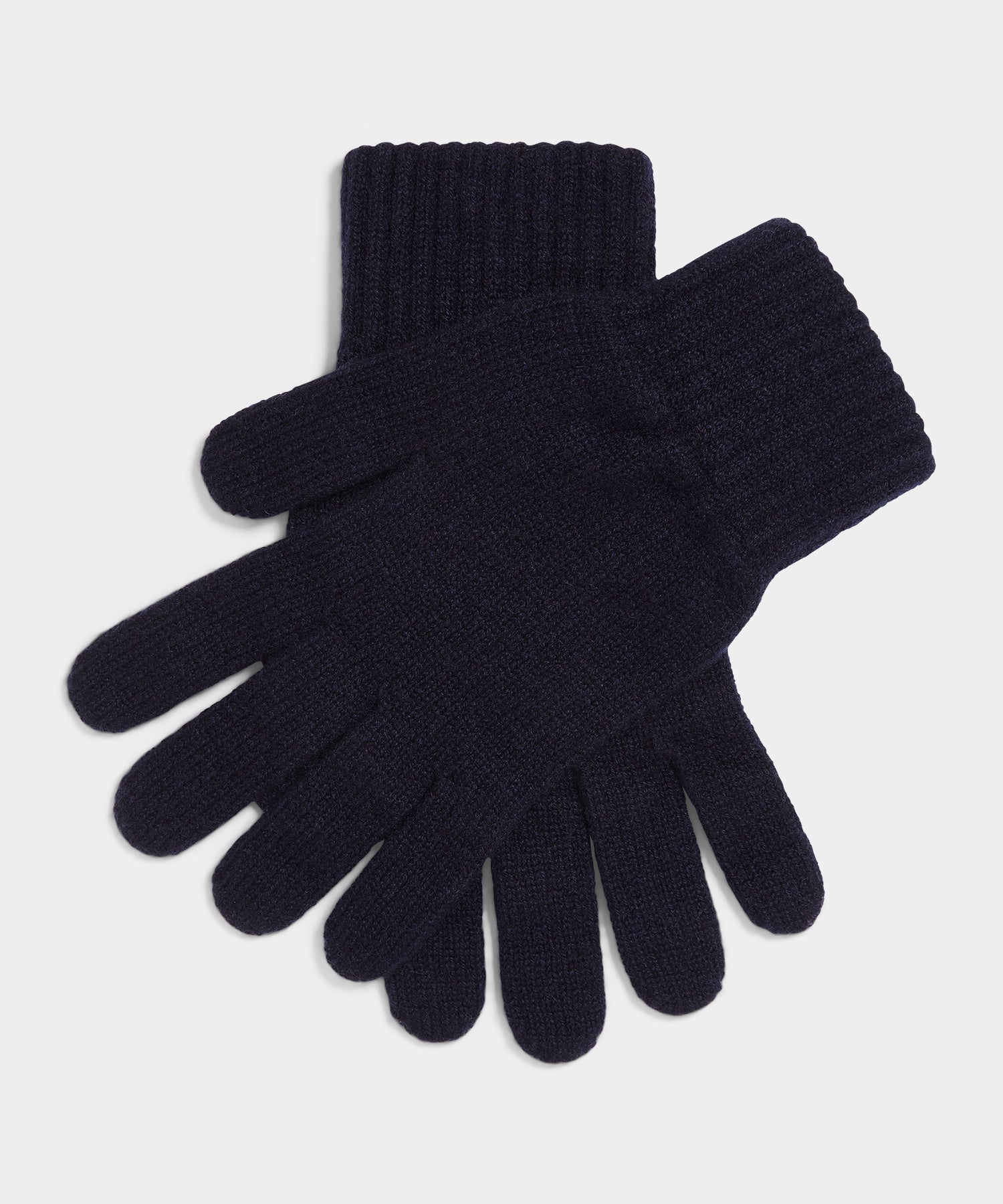 Todd Snyder Joshua Ellis Rib Knit Cashmere Glove Midnight Navy