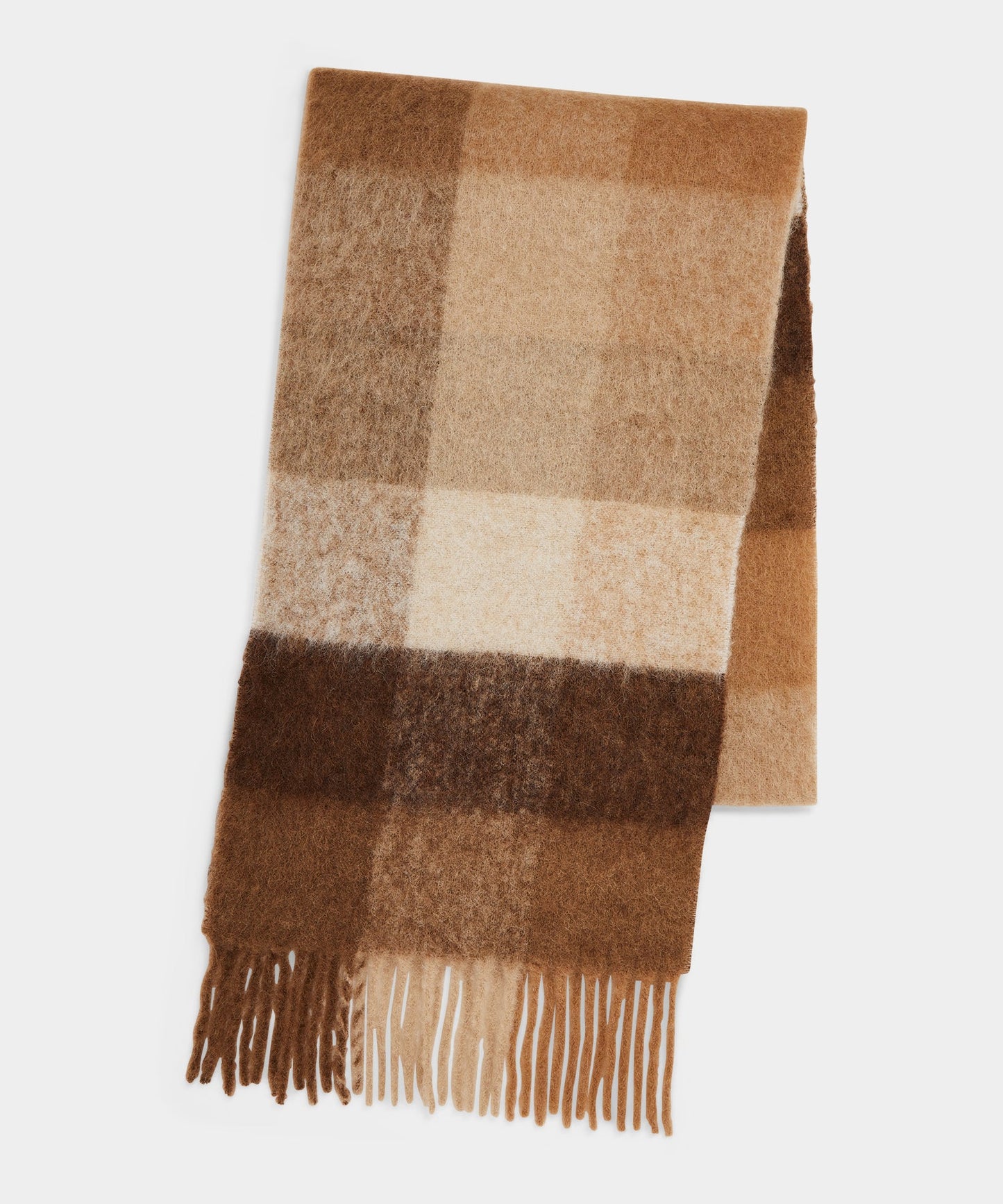 Todd Snyder Oversized Plaid Scarf in Brown Brown