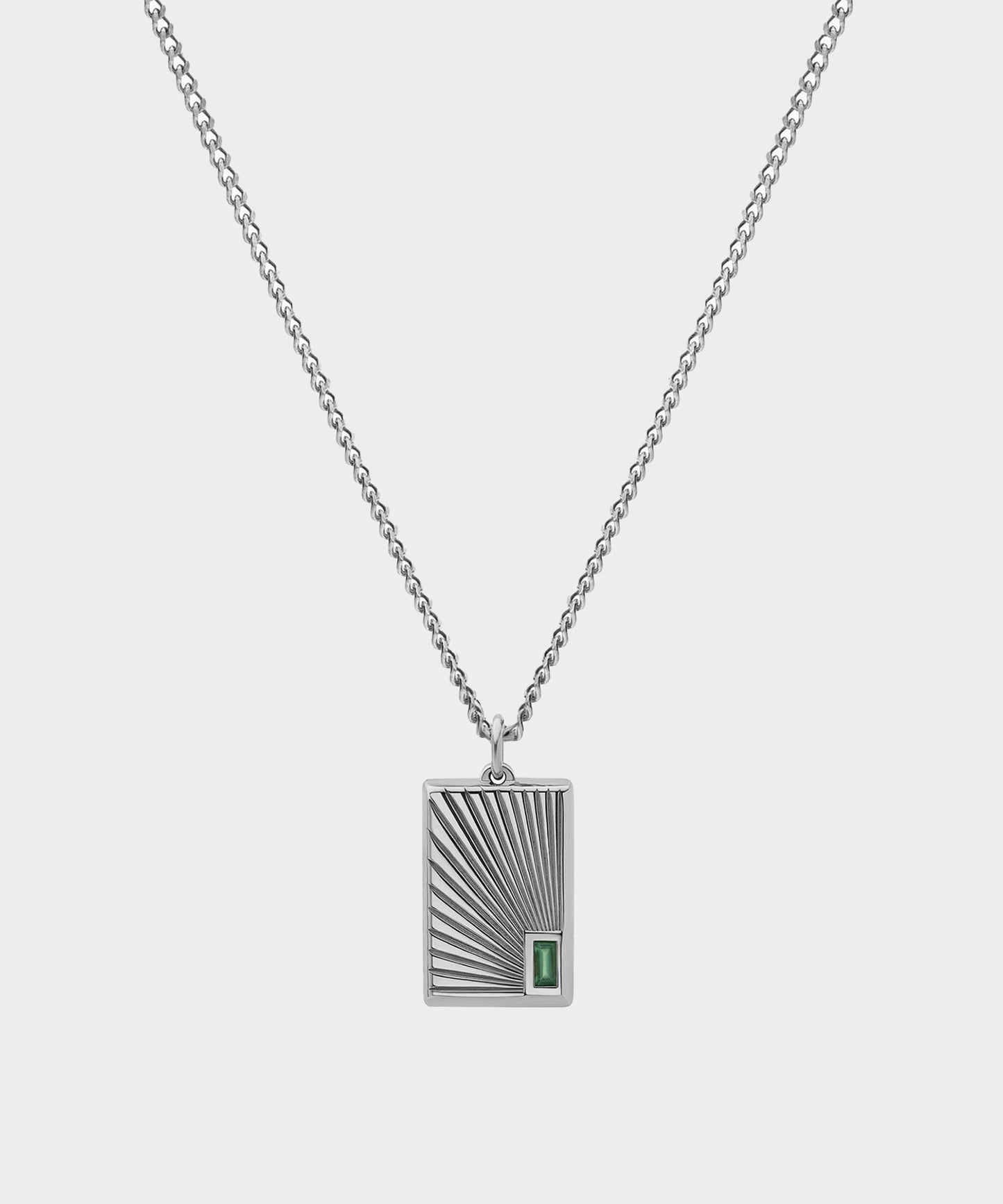 Todd Snyder Miansai Sterling Silver Luma Agate Pendant Necklace Silver