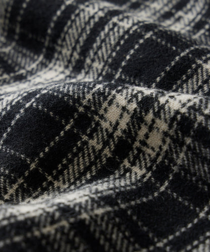 Todd Snyder Wool Plaid Utility Shirt Jacket Black
