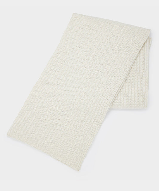 Todd Snyder Recycled Cashmere Scarf Half Cardigan Stitch in Cream Cream