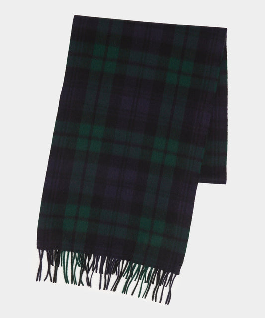 Todd Snyder Todd Snyder x Joshua Ellis Cashmere Blackwatch Scarf Black