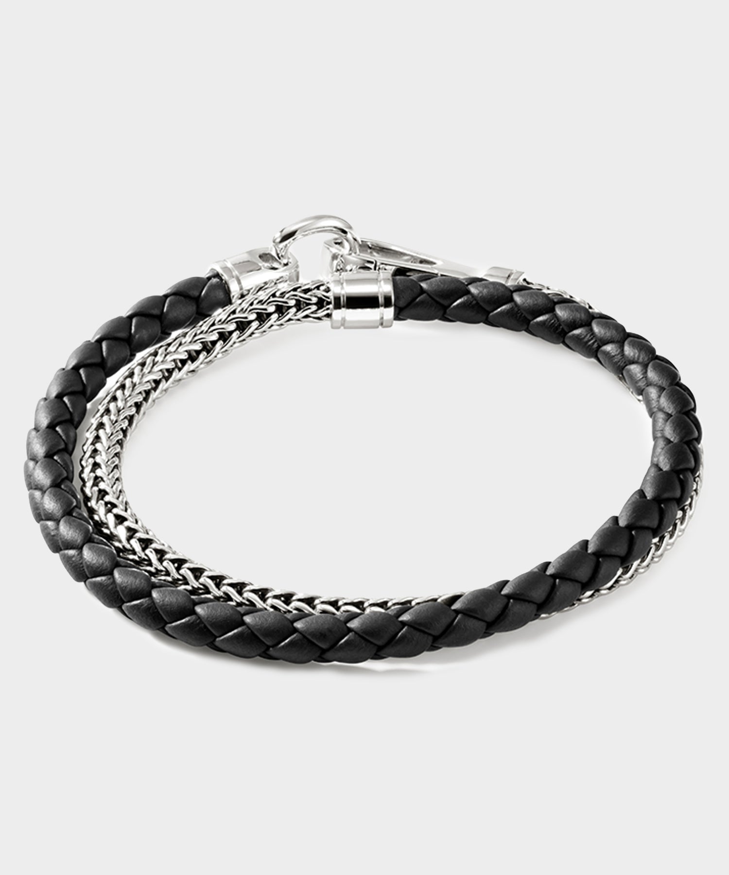 Todd Snyder John Hardy Sterling Silver Double Wrap Icon Bracelet Silver