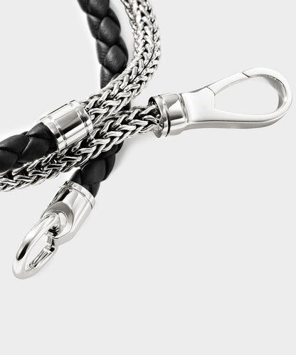 Todd Snyder John Hardy Sterling Silver Double Wrap Icon Bracelet Silver