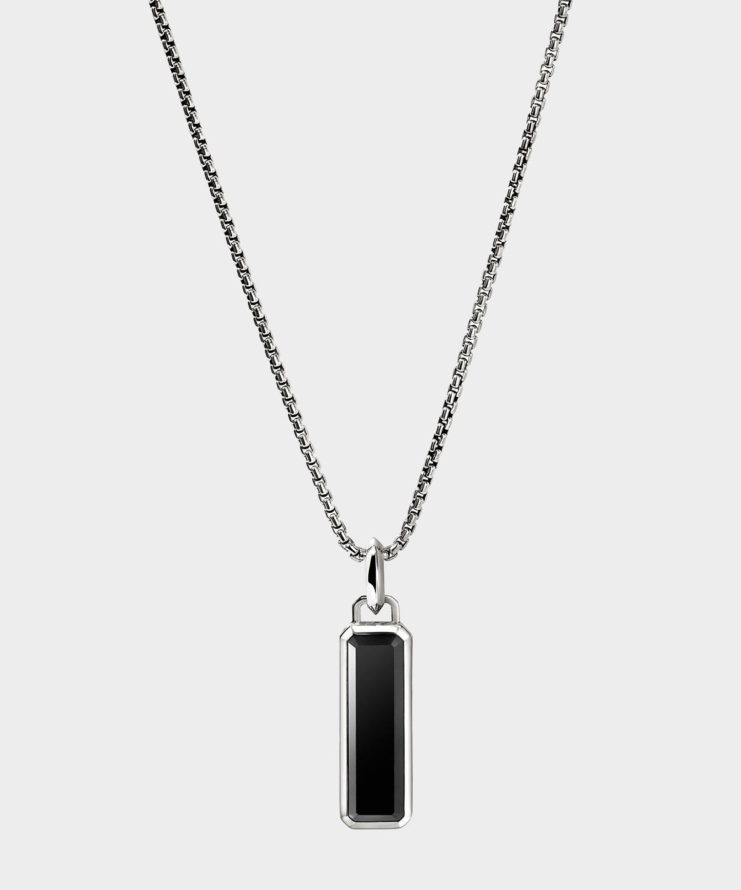 Todd Snyder John Hardy Sterling Silver Onyx Talisman Necklace Silver