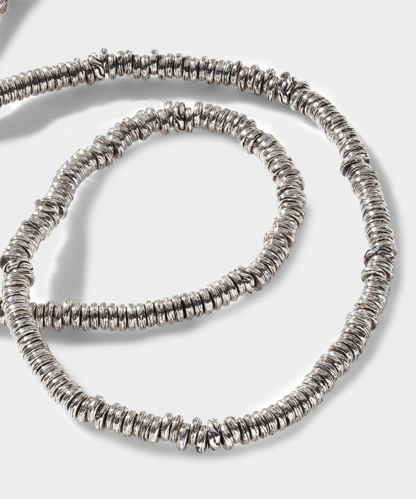 Todd Snyder John Hardy Sterling Silver Heishi Necklace Silver