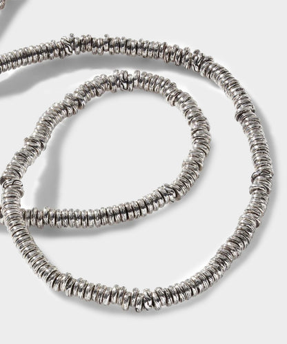 Todd Snyder John Hardy Sterling Silver Heishi Necklace Silver