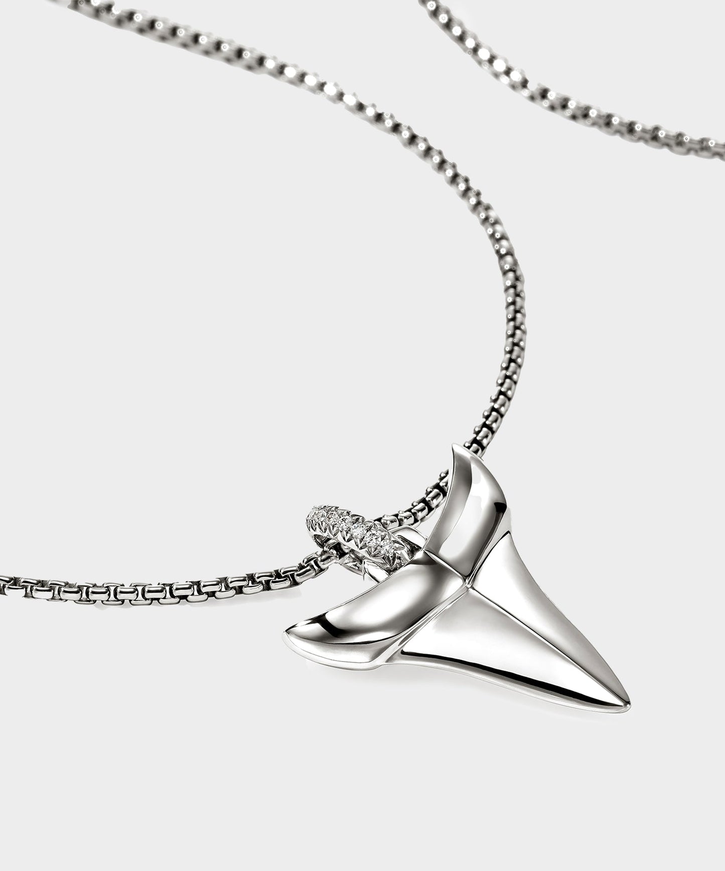 Todd Snyder John Hardy Diamond Sterling Silver Talismans Necklace Silver
