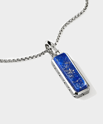 Todd Snyder John Hardy Lapis Lazuli Talisman Necklace Silver