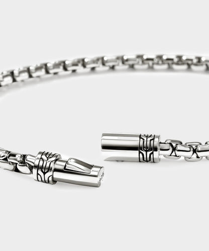 Todd Snyder John Hardy Sterling Silver Box Chain Bracelet Silver