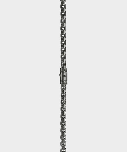 Todd Snyder John Hardy Dark Sterling Silver Box Chain Necklace Silver