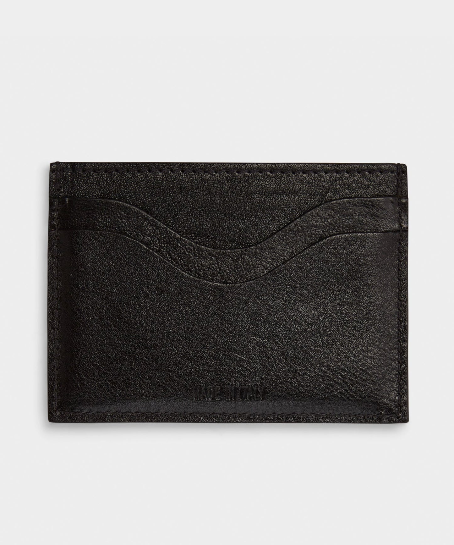Todd Snyder Il Bisonte Salina Leather Card Holder in Black Black