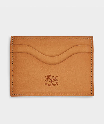 Todd Snyder Il Bisonte Salina Leather Card Holder in Natural Natural