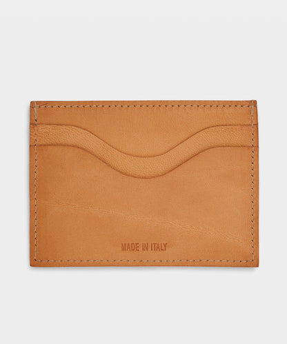 Todd Snyder Il Bisonte Salina Leather Card Holder in Natural Natural