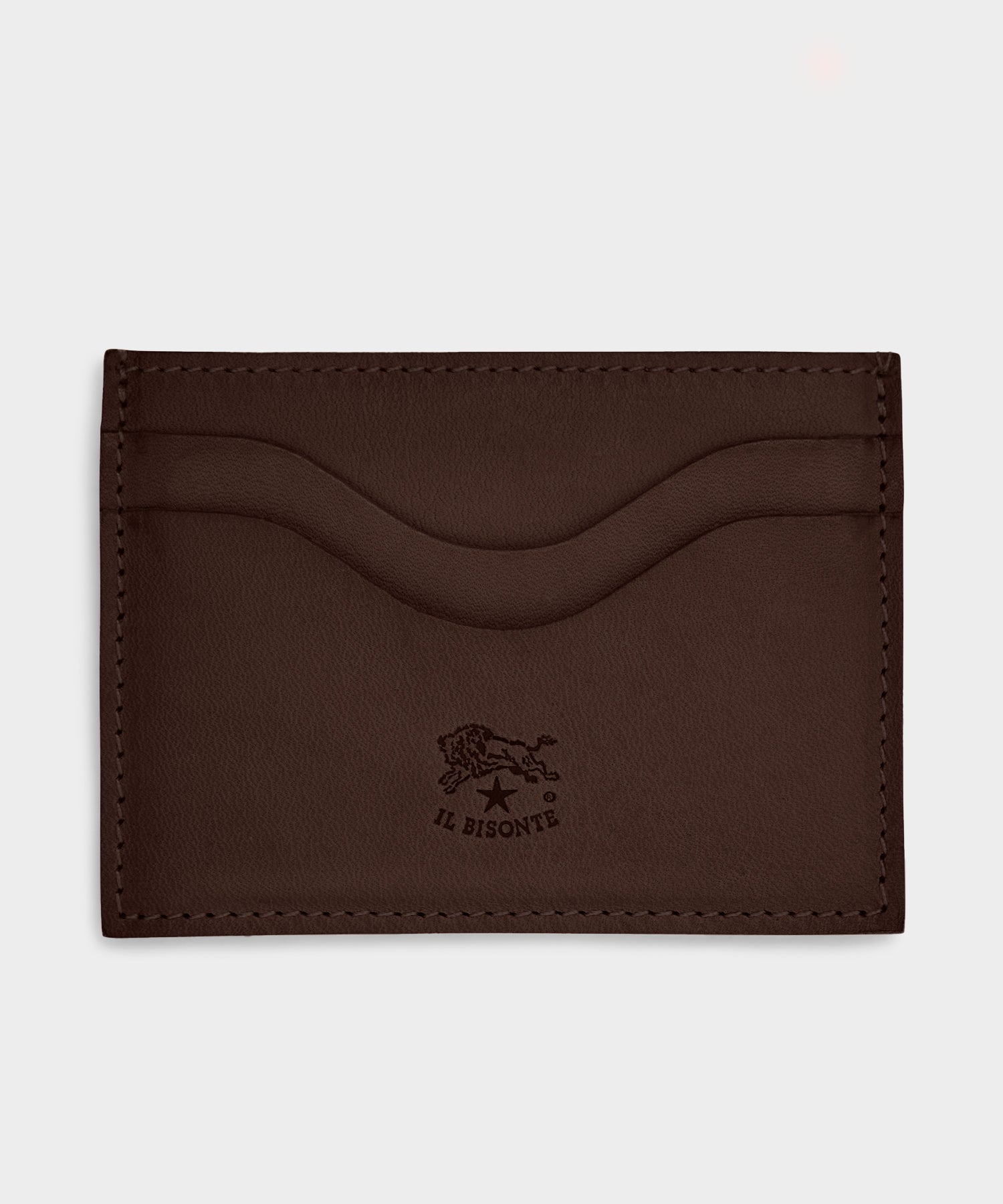 Todd Snyder Il Bisonte Salina Leather Card Holder in Caffe Brown