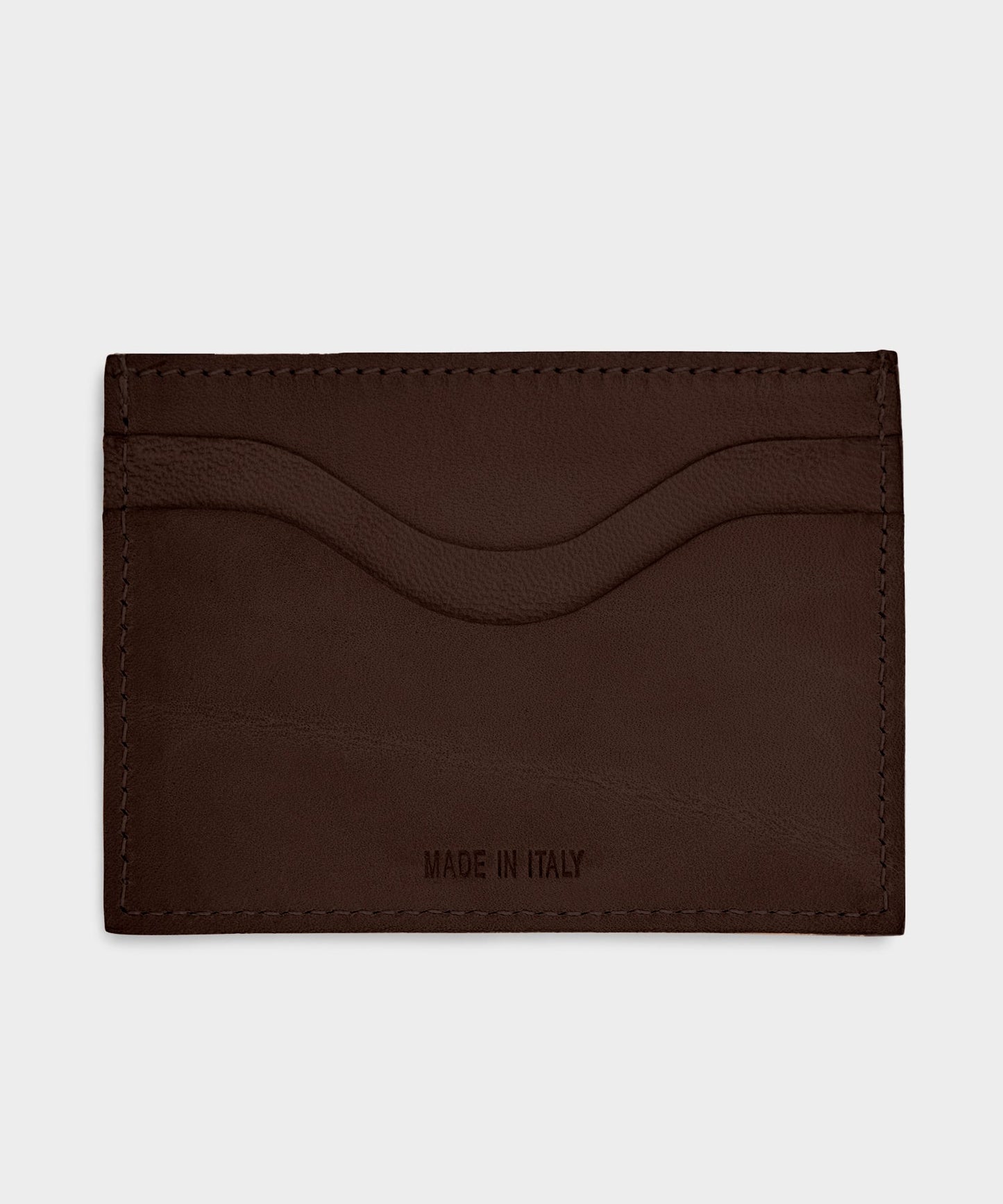 Todd Snyder Il Bisonte Salina Leather Card Holder in Caffe Brown