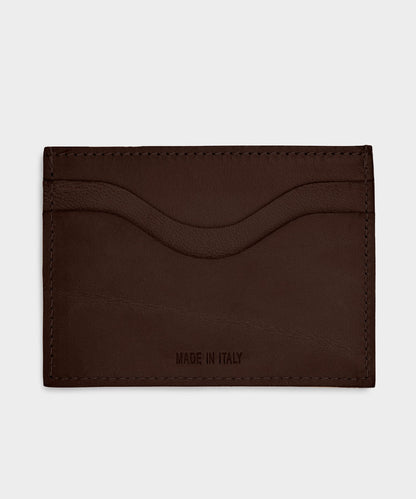 Todd Snyder Il Bisonte Salina Leather Card Holder in Caffe Brown