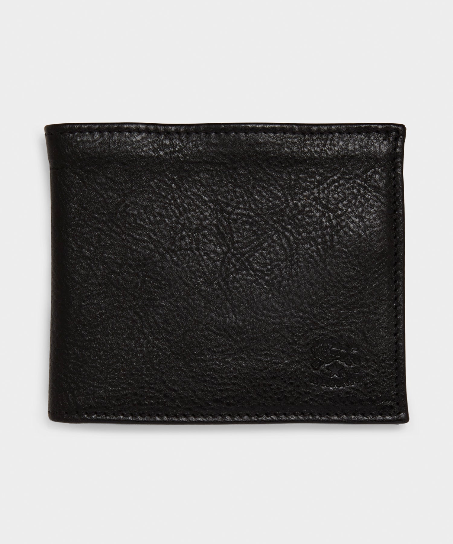 Todd Snyder Il Bisonte Leather Bi-fold Wallet in Black Black