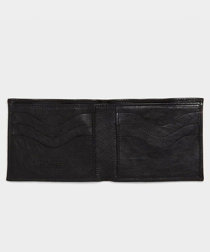 Todd Snyder Il Bisonte Leather Bi-fold Wallet in Black Black