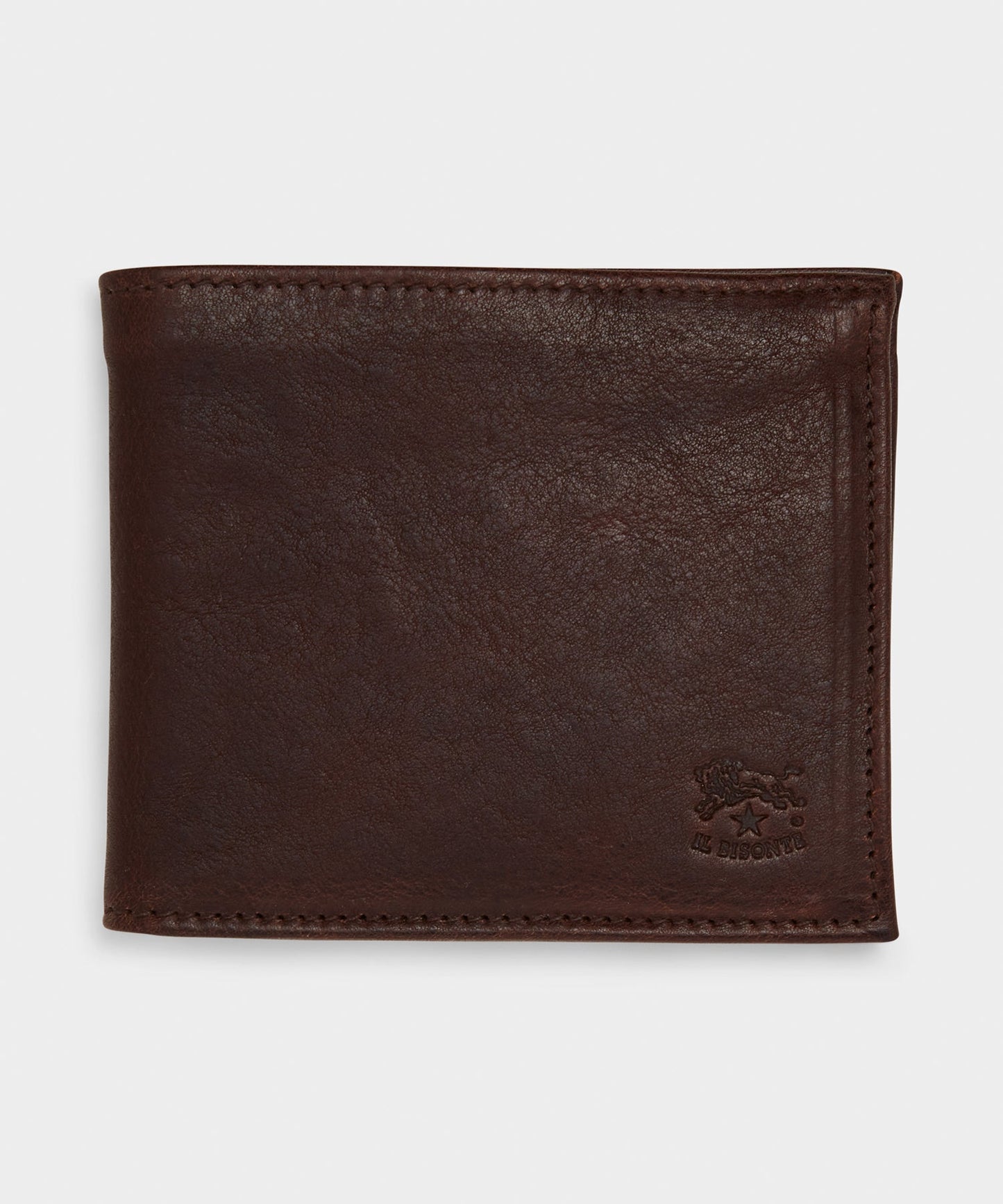 Todd Snyder Il Bisonte Leather Bi-fold Wallet in Caffe Brown