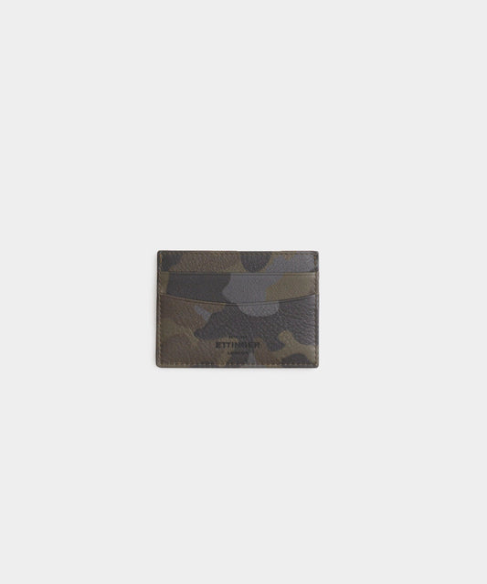 Todd Snyder Todd Snyder x Ettinger Camo Flat Credit Card Case Olive Camo Print