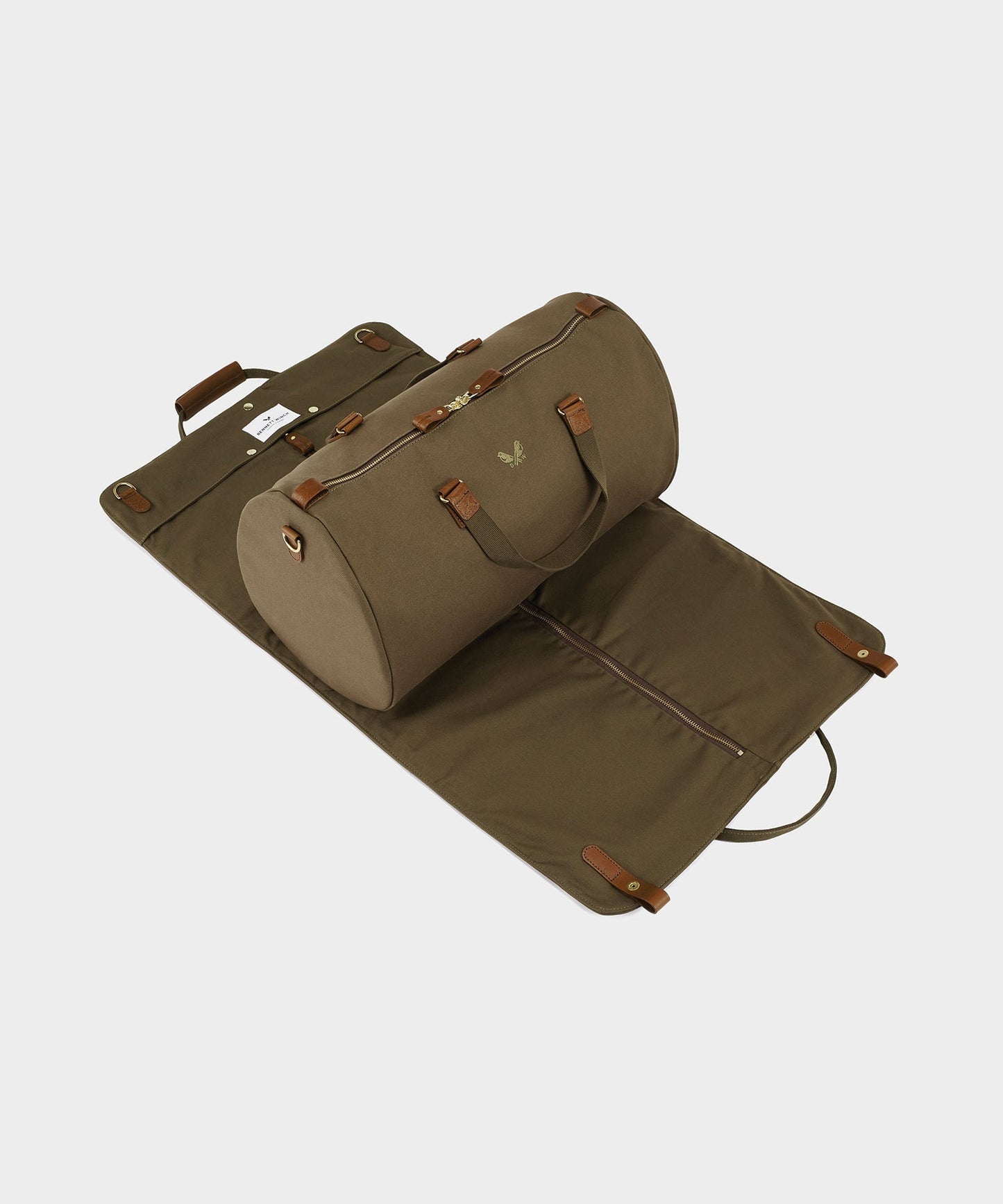 Todd Snyder Bennett Winch Canvas Suit Carrier Holdall in Olive Olive