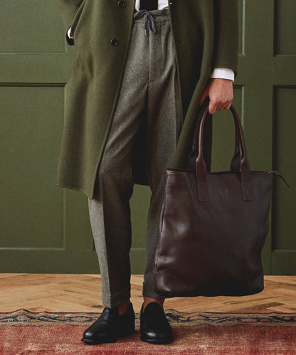 Todd Snyder Bennett Winch Leather Tote in Brown Brown