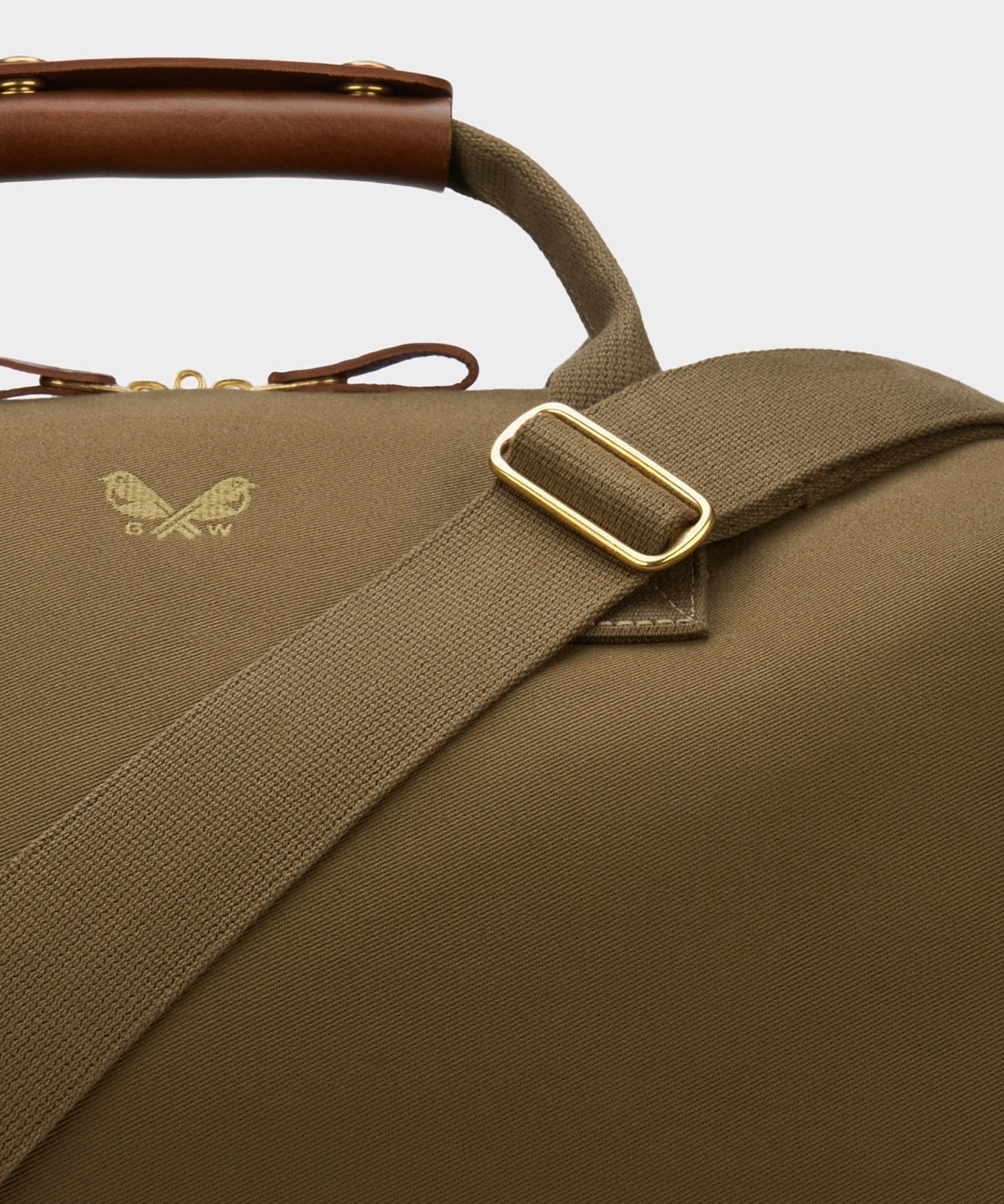 Todd Snyder Bennett Winch Canvas Weekender in Olive Olive