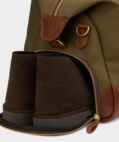 Todd Snyder Bennett Winch Canvas Weekender in Olive Olive