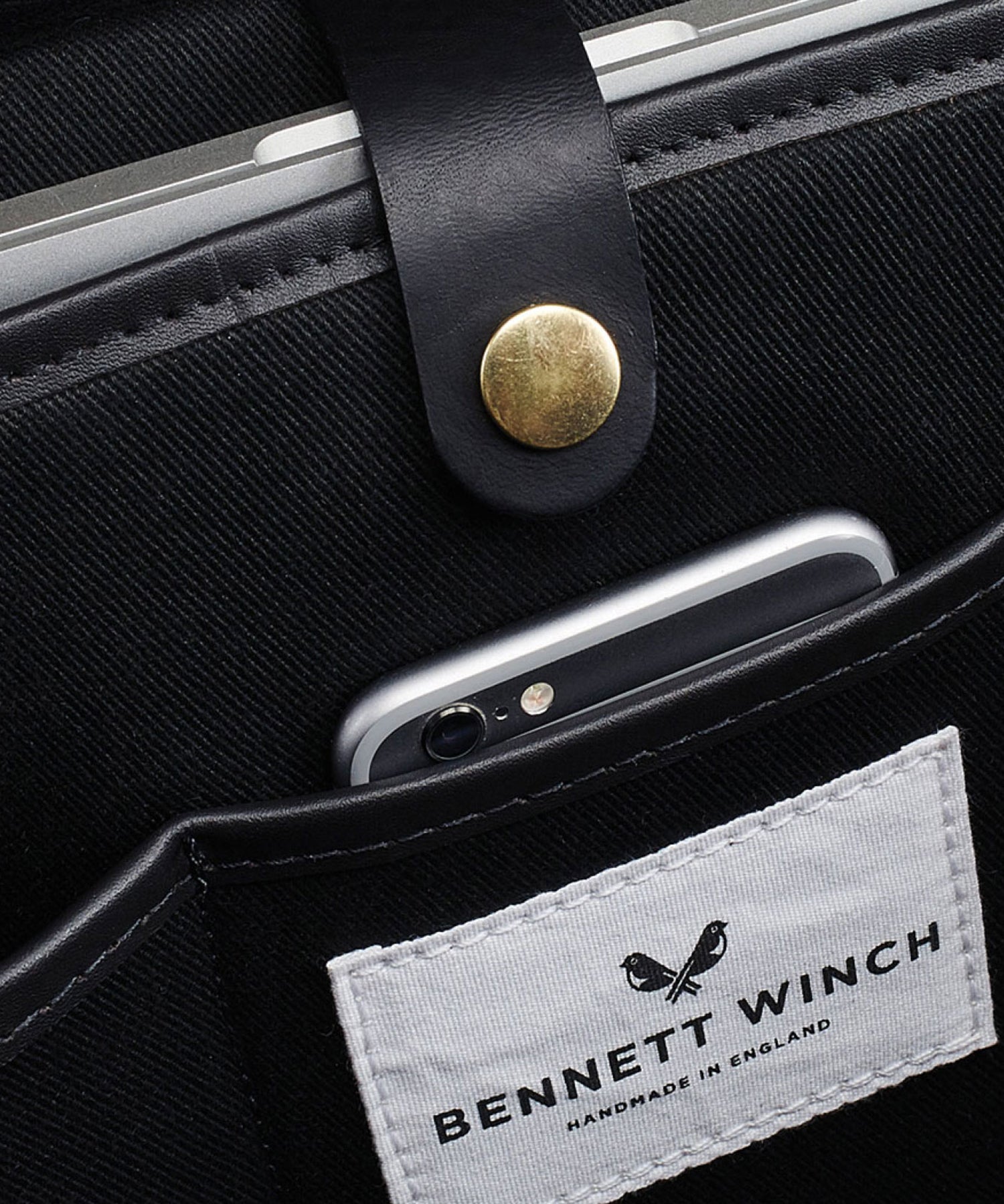 Todd Snyder Bennett Winch Leather Brief in Brown Brown