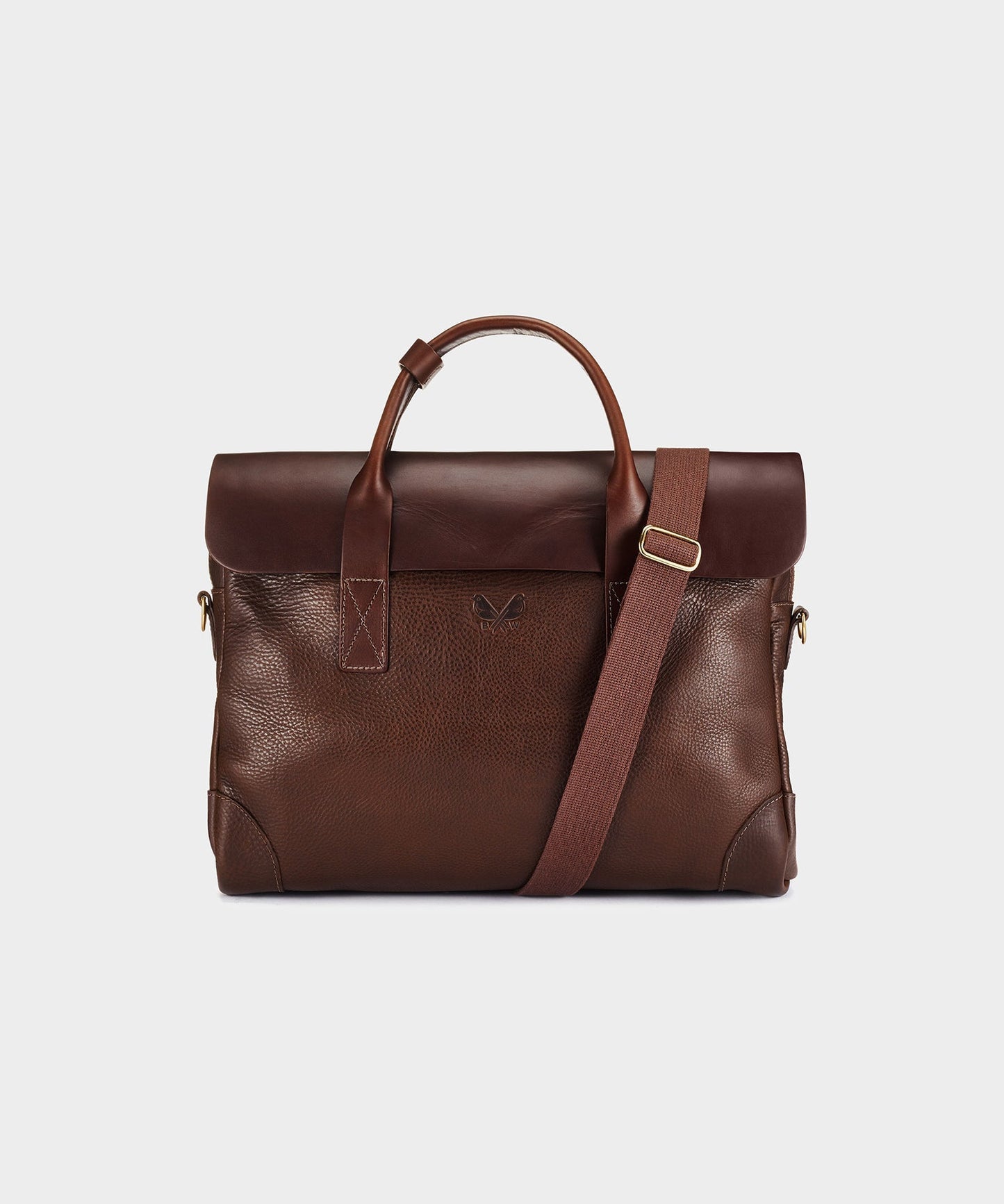 Todd Snyder Bennett Winch Leather Brief in Brown Brown