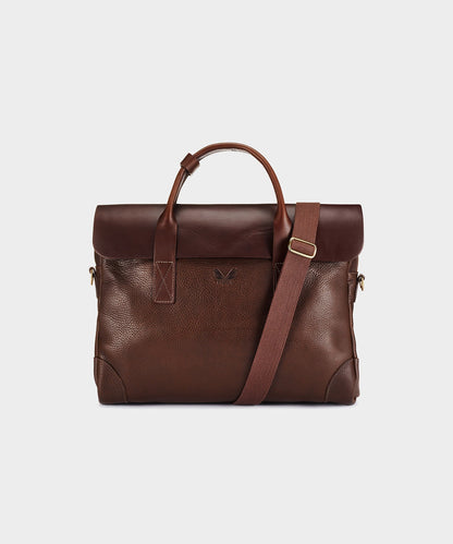Todd Snyder Bennett Winch Leather Brief in Brown Brown