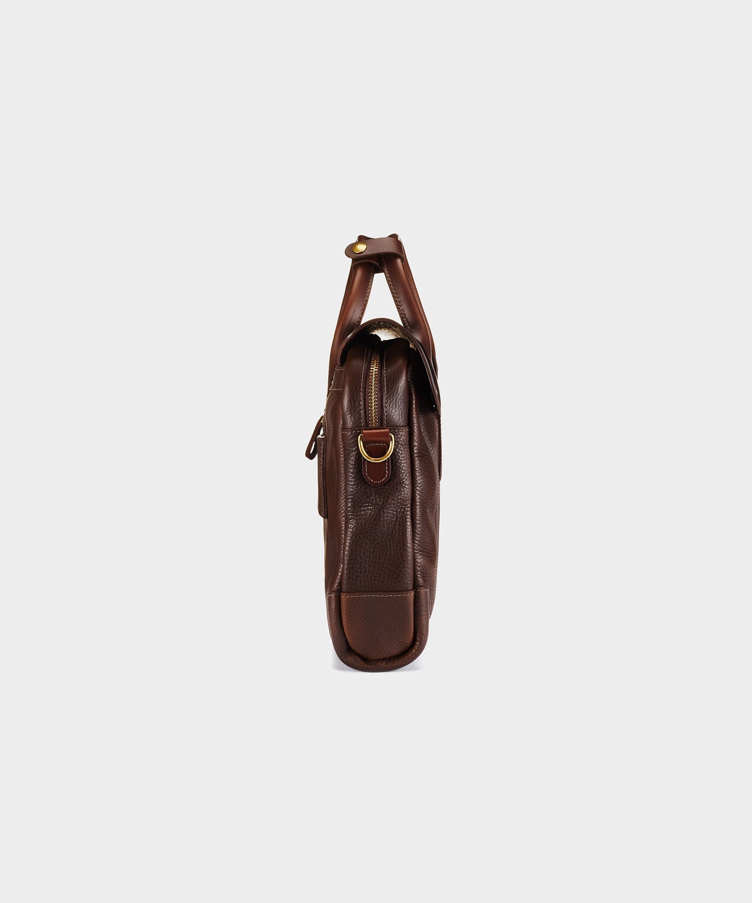 Todd Snyder Bennett Winch Leather Brief in Brown Brown