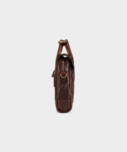 Todd Snyder Bennett Winch Leather Brief in Brown Brown