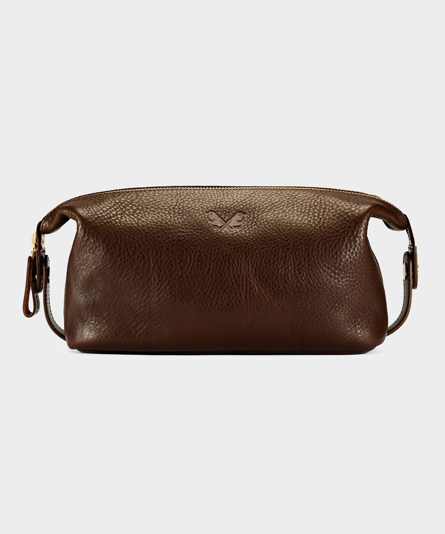 Todd Snyder Bennett Winch Leather Washbag Brown