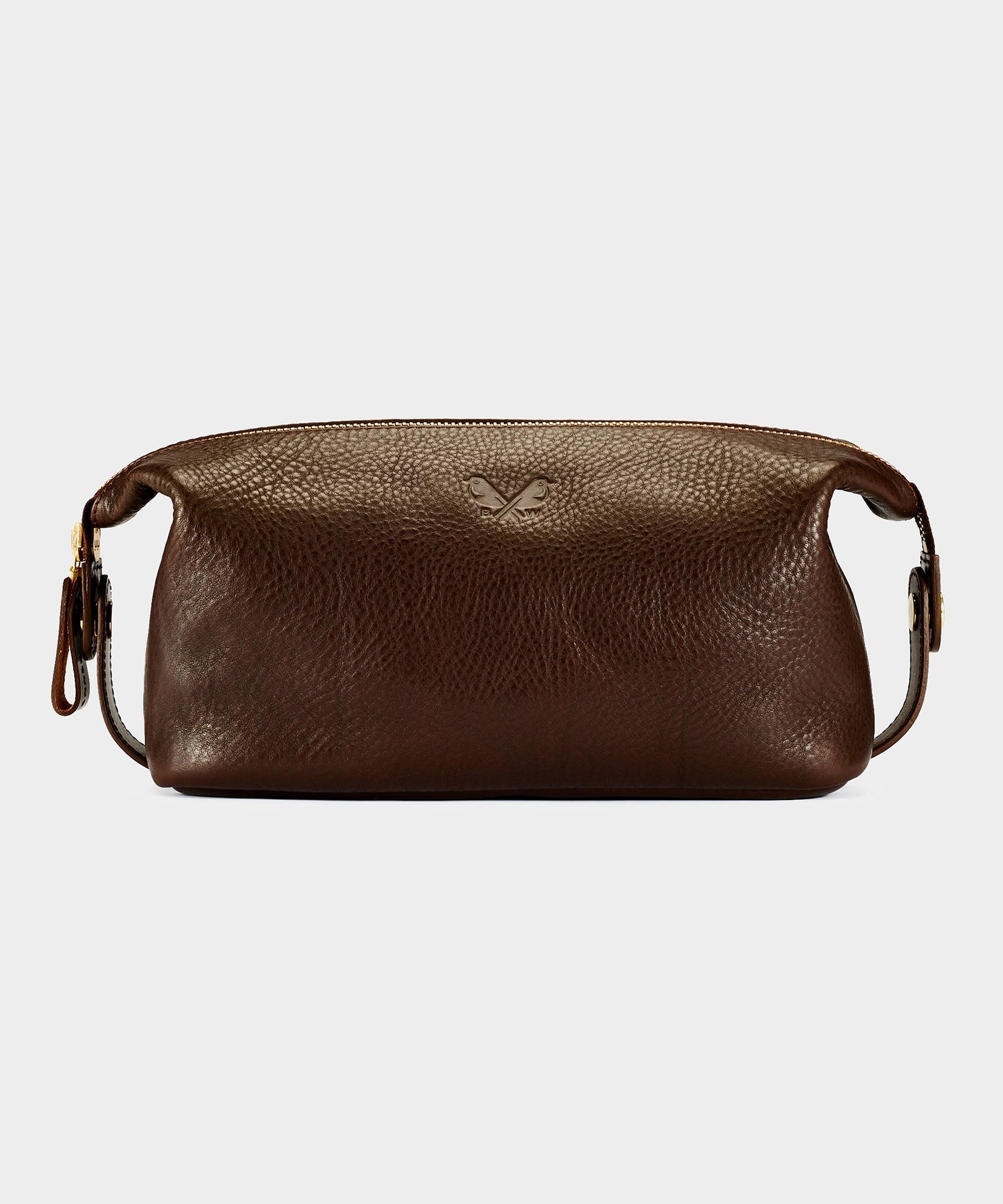 Todd Snyder Bennett Winch Leather Washbag Brown