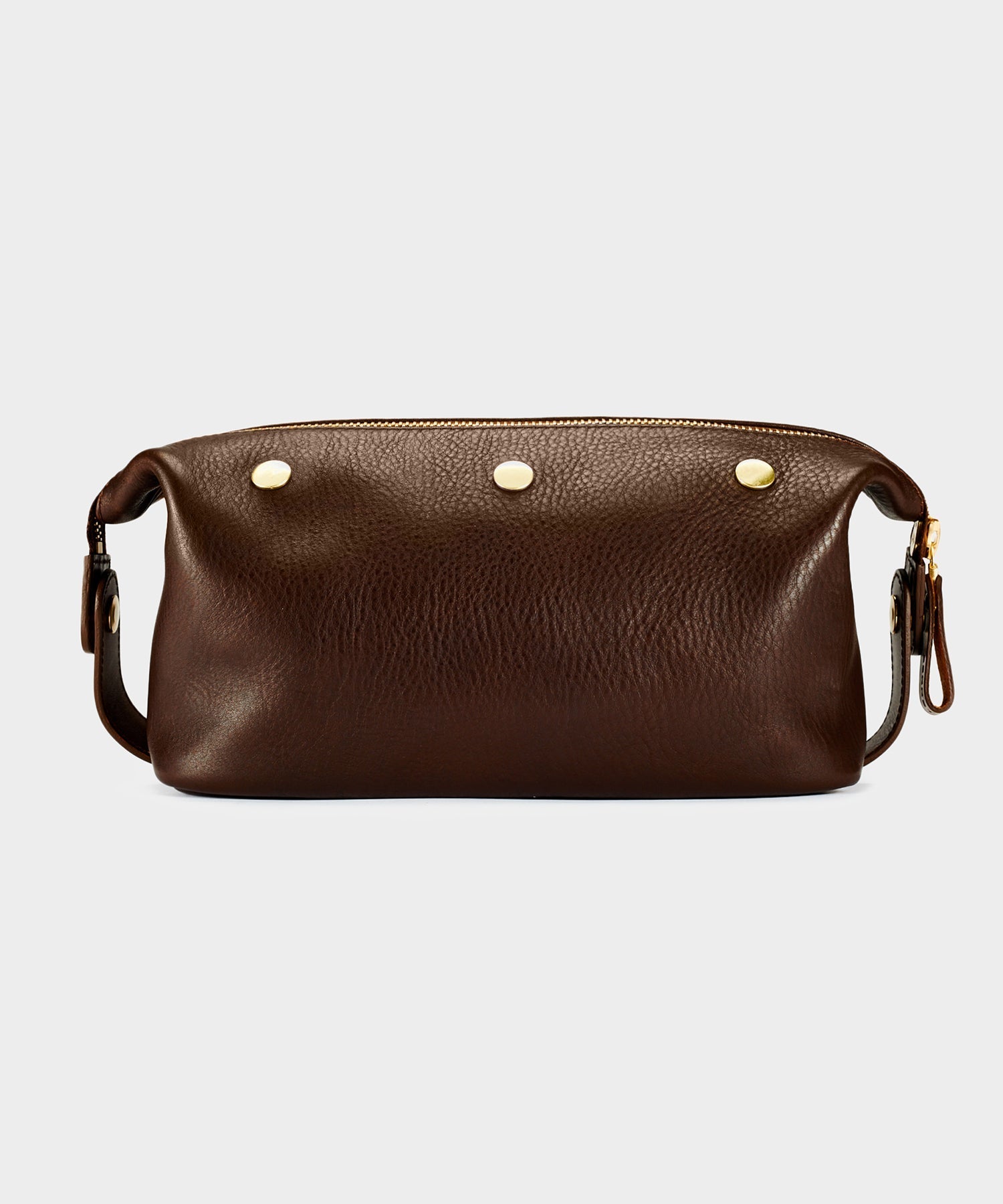 Todd Snyder Bennett Winch Leather Washbag Brown