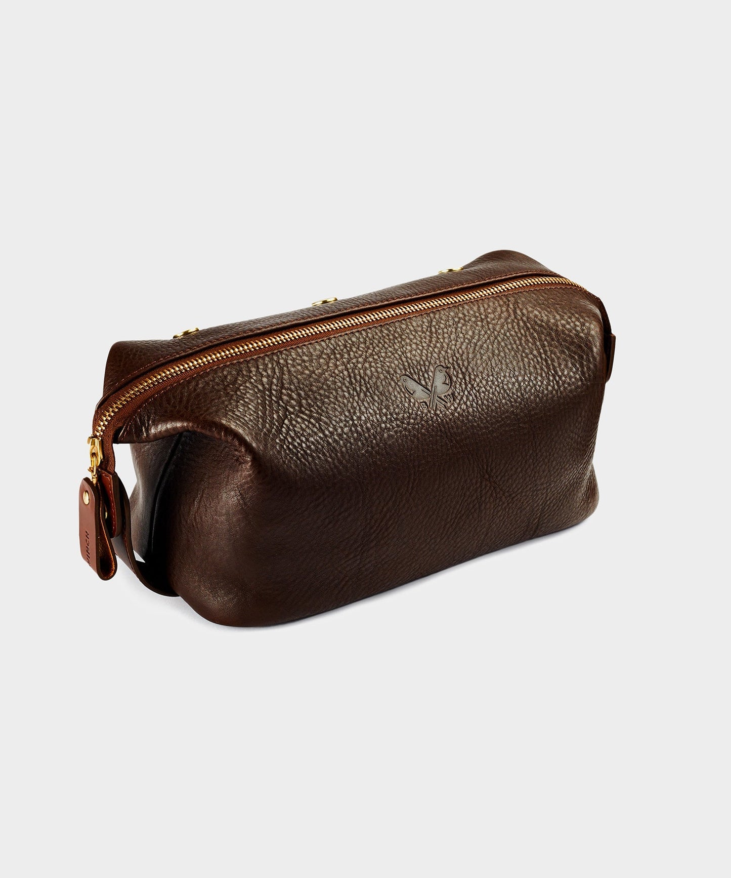 Todd Snyder Bennett Winch Leather Washbag Brown