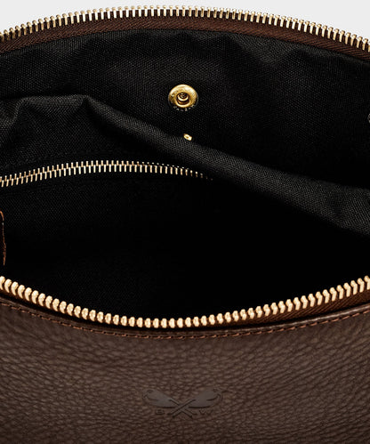 Todd Snyder Bennett Winch Leather Washbag Brown