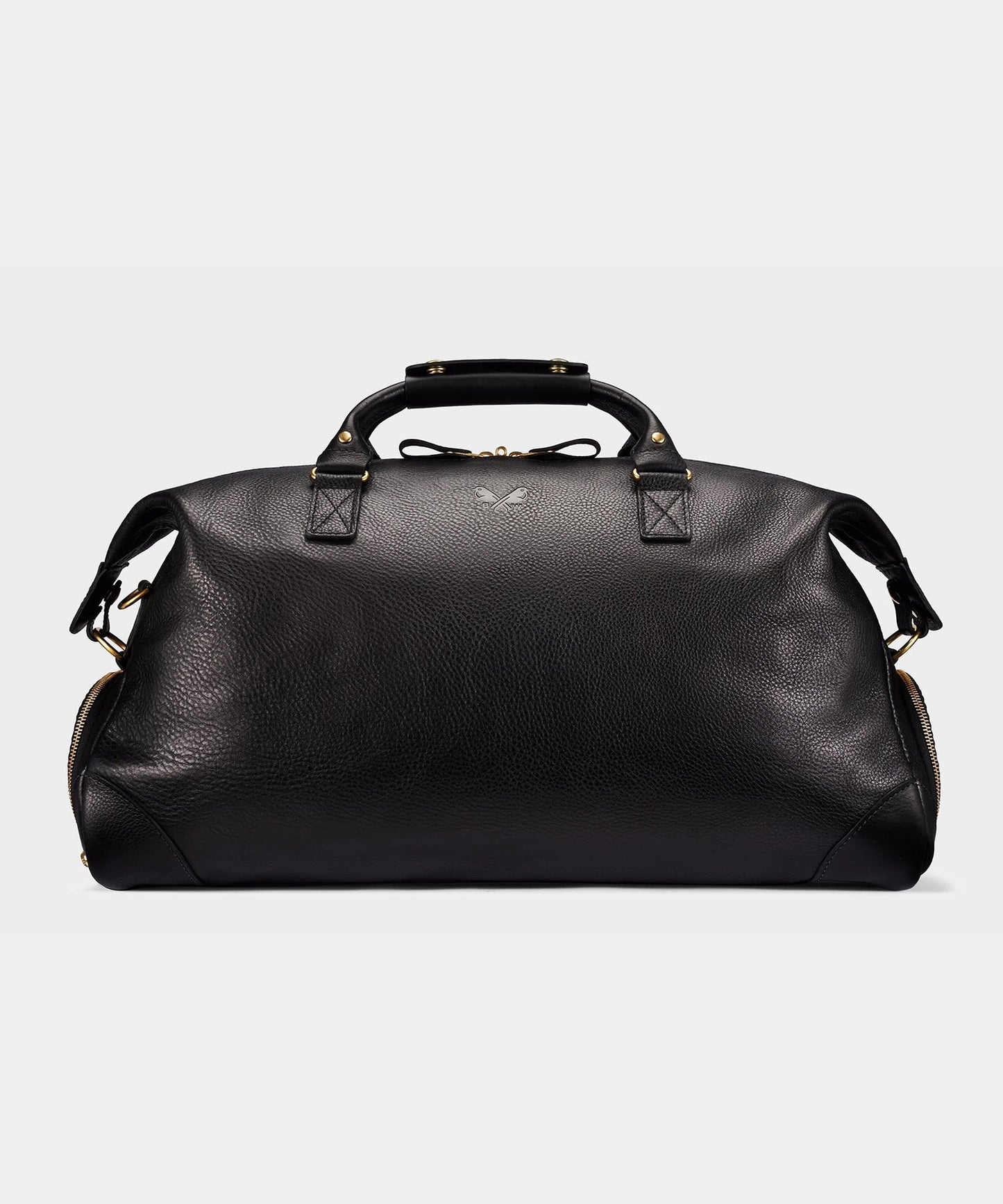 Todd Snyder Bennett Winch Leather Weekender Black