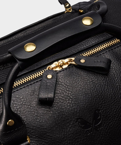 Todd Snyder Bennett Winch Leather Weekender Black