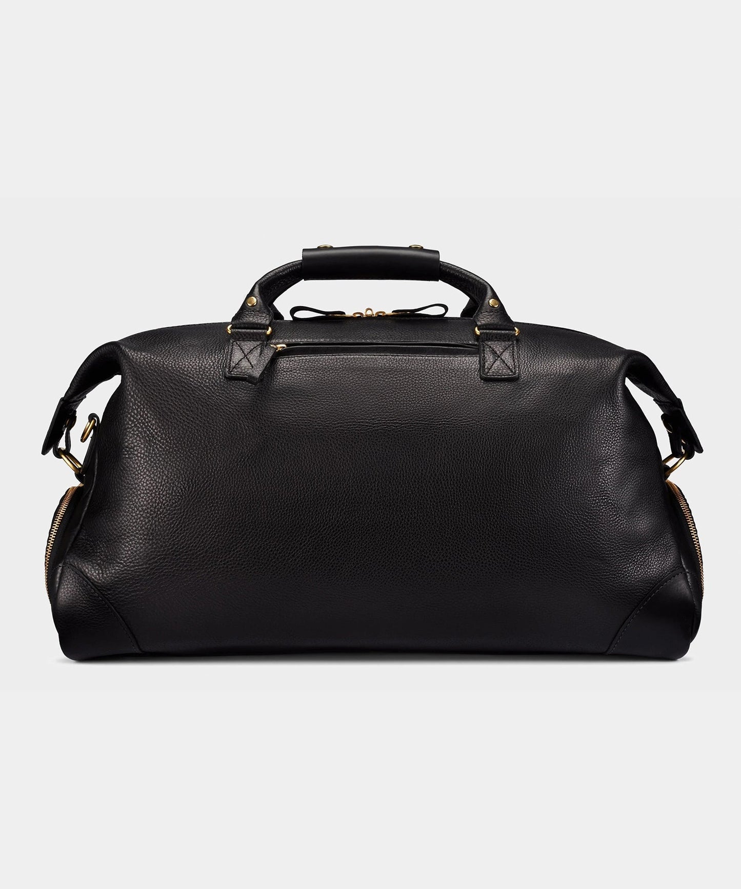 Todd Snyder Bennett Winch Leather Weekender Black
