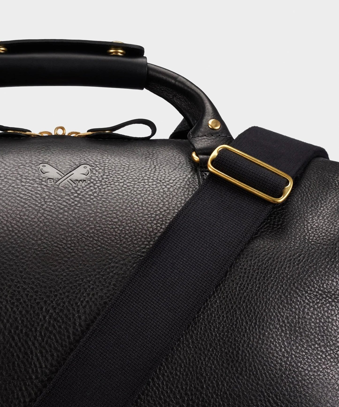 Todd Snyder Bennett Winch Leather Weekender Black