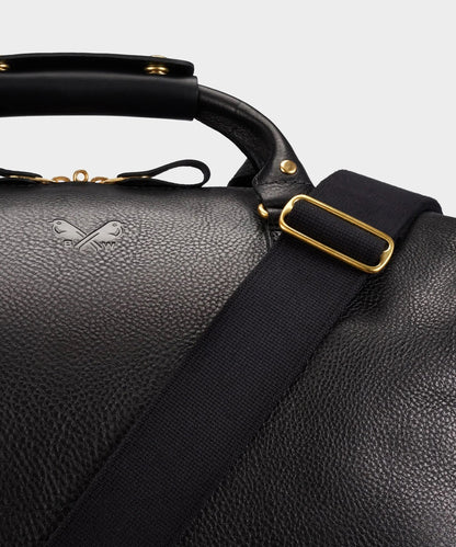 Todd Snyder Bennett Winch Leather Weekender Black