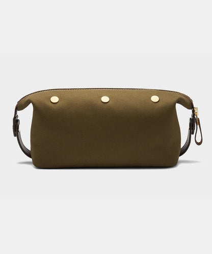 Todd Snyder Bennett Winch Canvas Washbag in Olive Olive