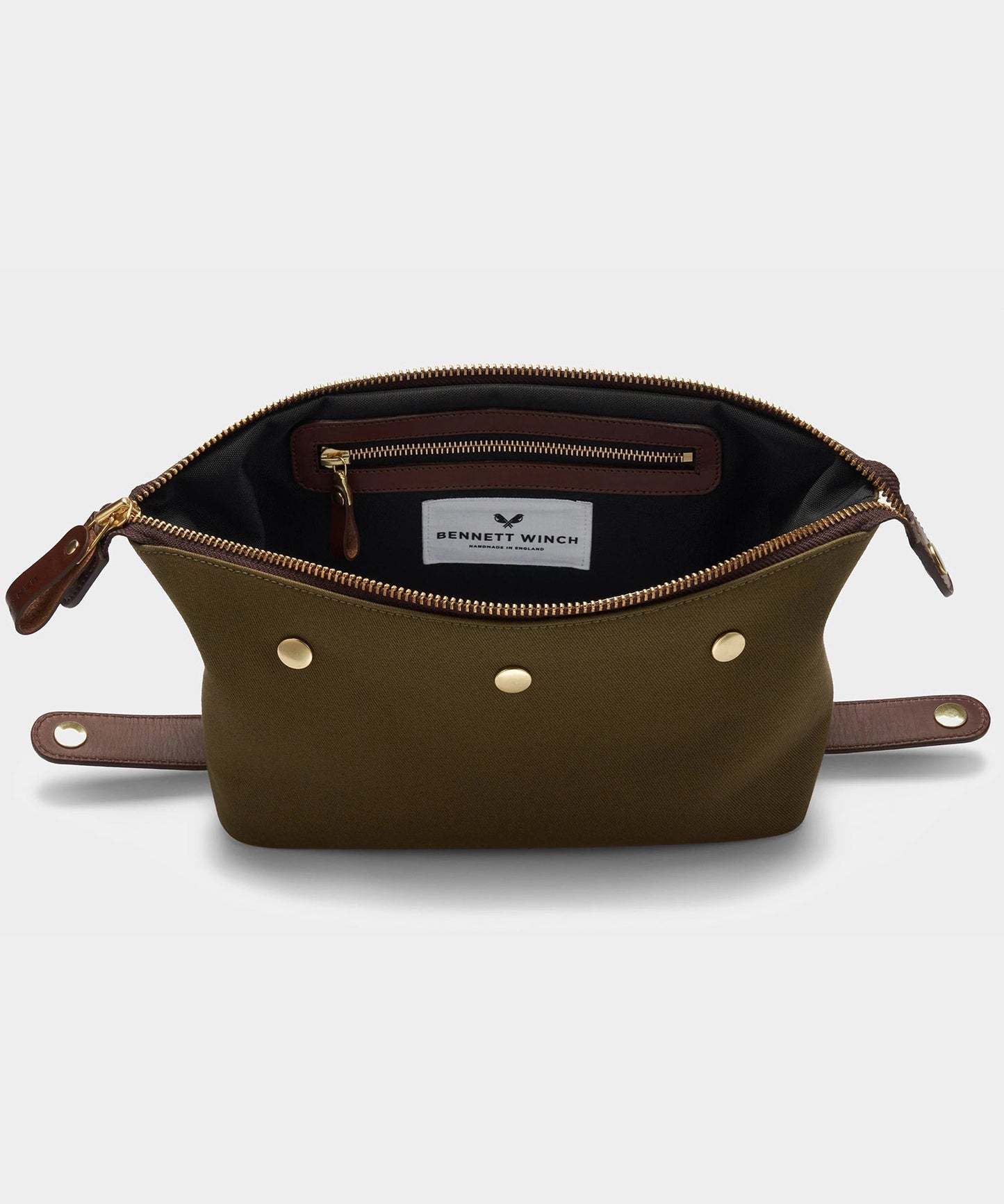 Todd Snyder Bennett Winch Canvas Washbag in Olive Olive