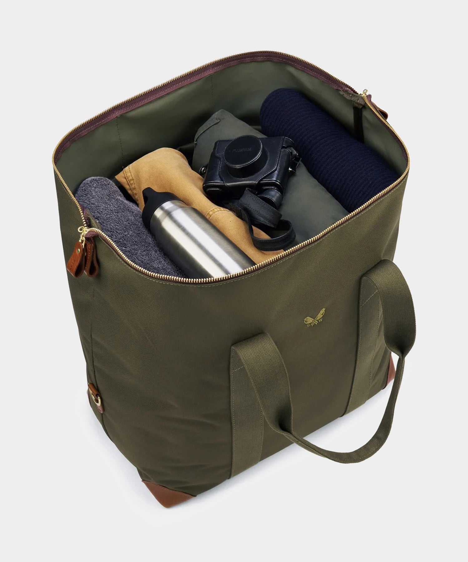 Todd Snyder Bennett Winch Nylon Medium Cargo Bag in Olive Olive