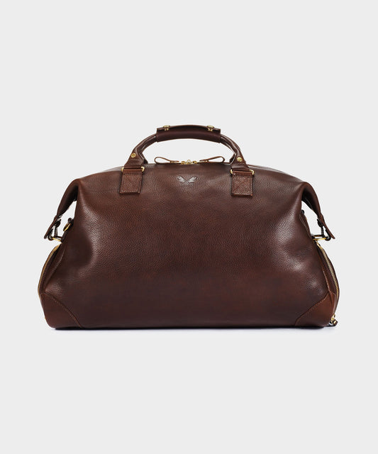 Todd Snyder Bennett Winch Leather Weekender Brown