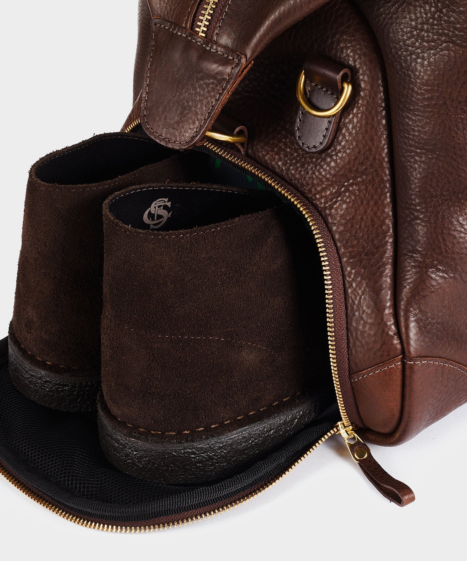 Todd Snyder Bennett Winch Leather Weekender Brown