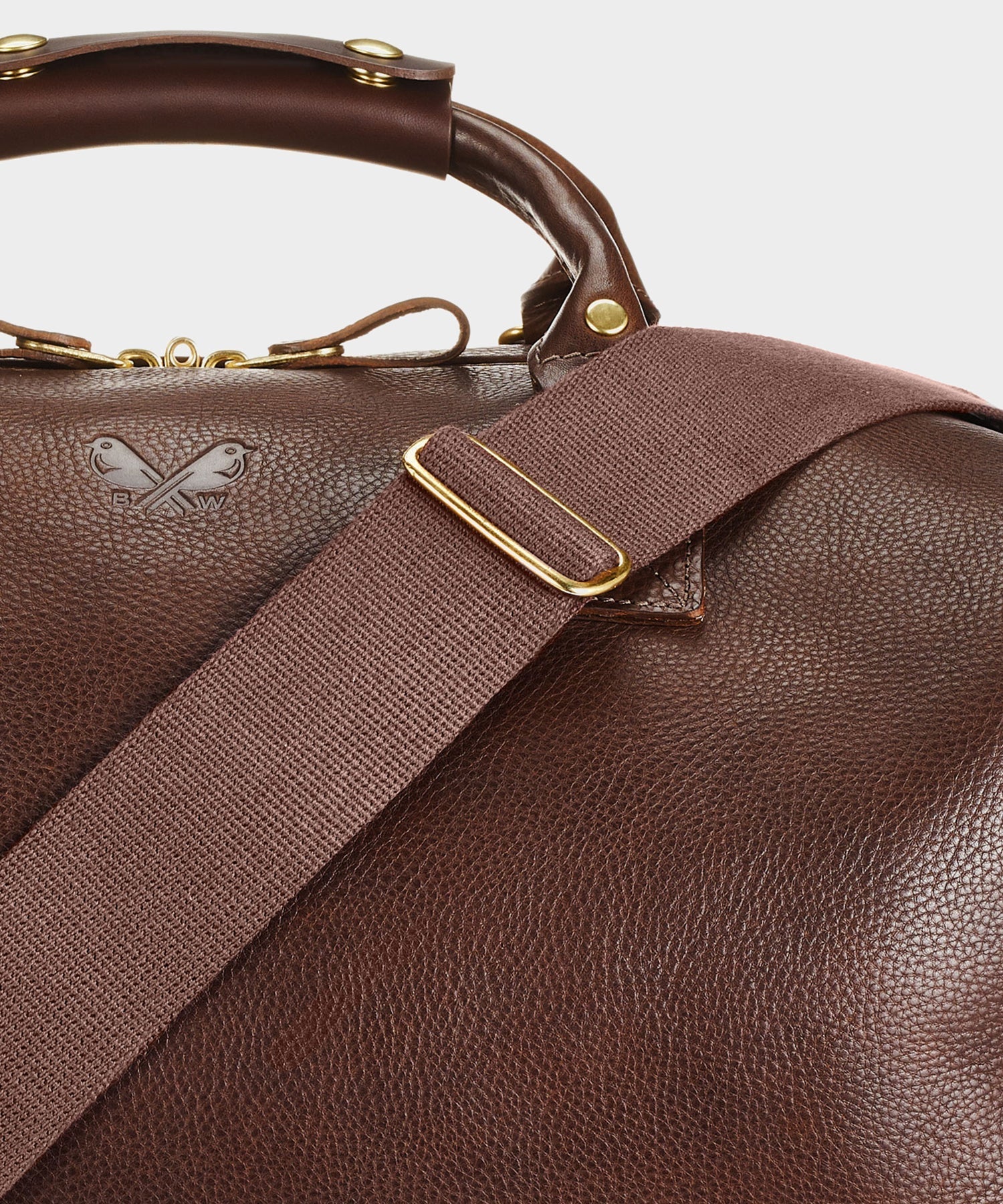 Todd Snyder Bennett Winch Leather Weekender Brown